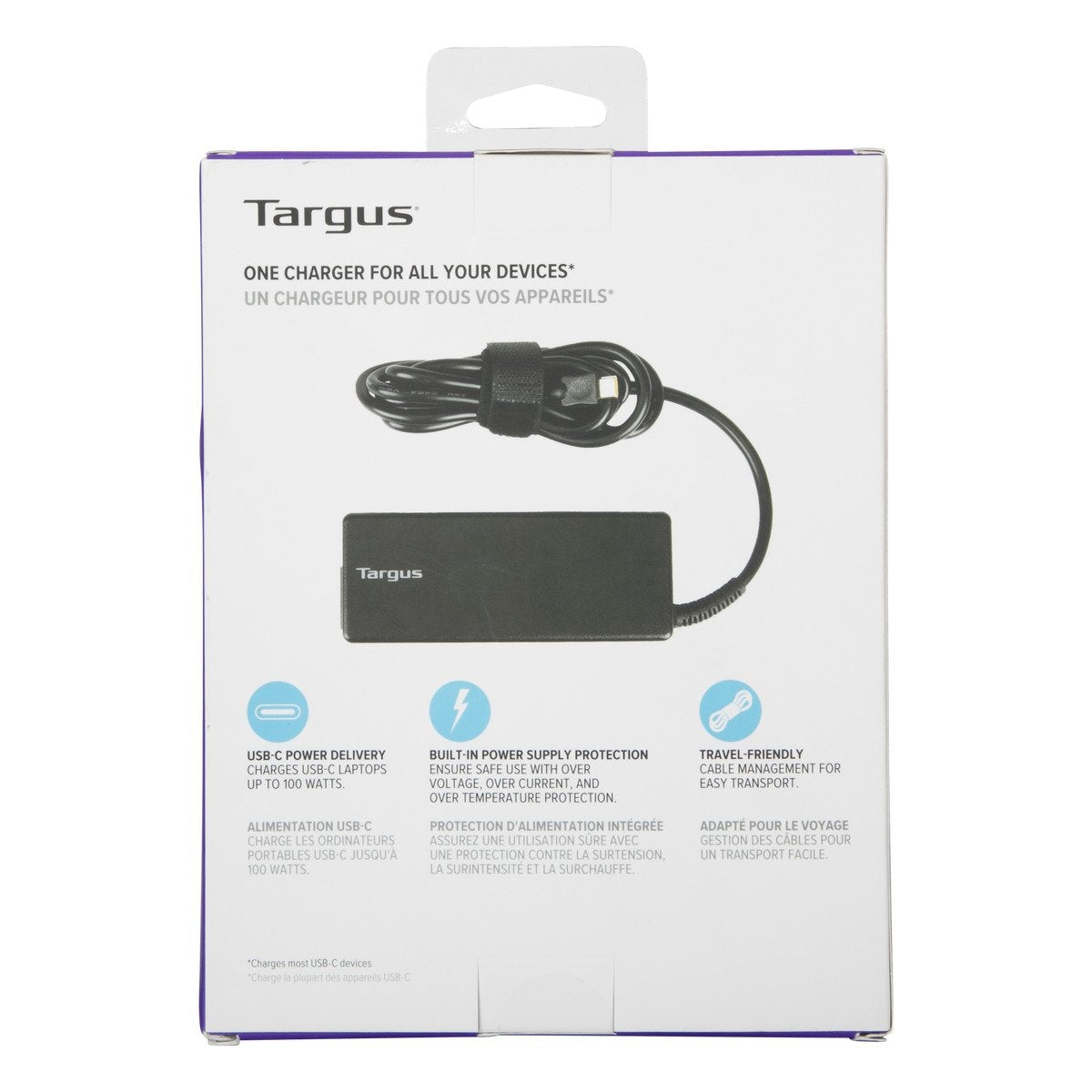 Targus APA108EU power adapter/inverter Indoor 100 W Black Charger