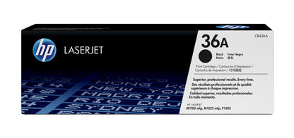HP CB436A/36A Black Toner Cartridge (2K pages, HP LaserJet P 1505)