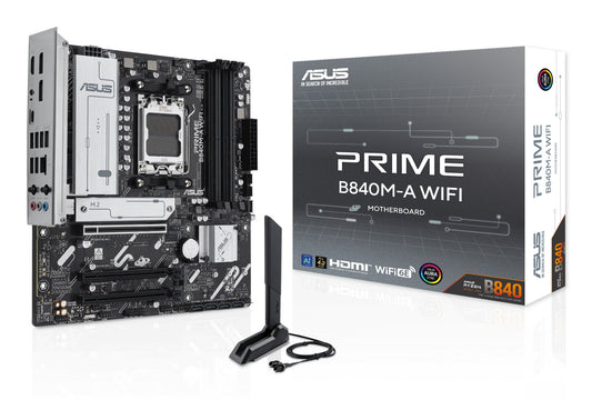 ASUS PRIME B840M-A WIFI AMD B840 Socket AM5 micro ATX Motherboard