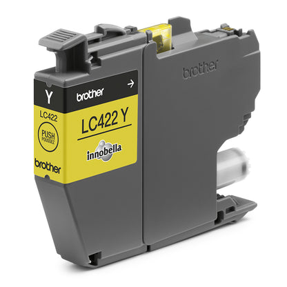 Brother LC-422Y Yellow Ink Cartridge (550 pages, Brother MFC-J 5340)