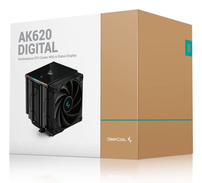 DeepCool AK620 DIGITAL Processor Air cooler 12 cm Black 1 pc(s) Cooling