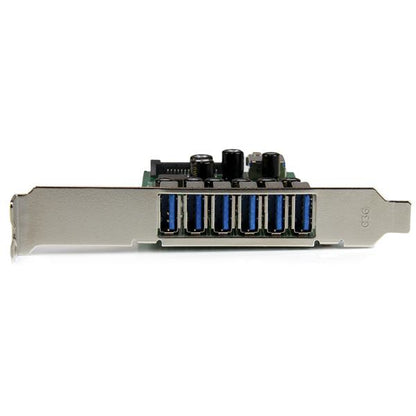 StarTech.com 7-Port PCI Express USB 3.0 Card - 5Gbps - Standard and Low-Profile Hub