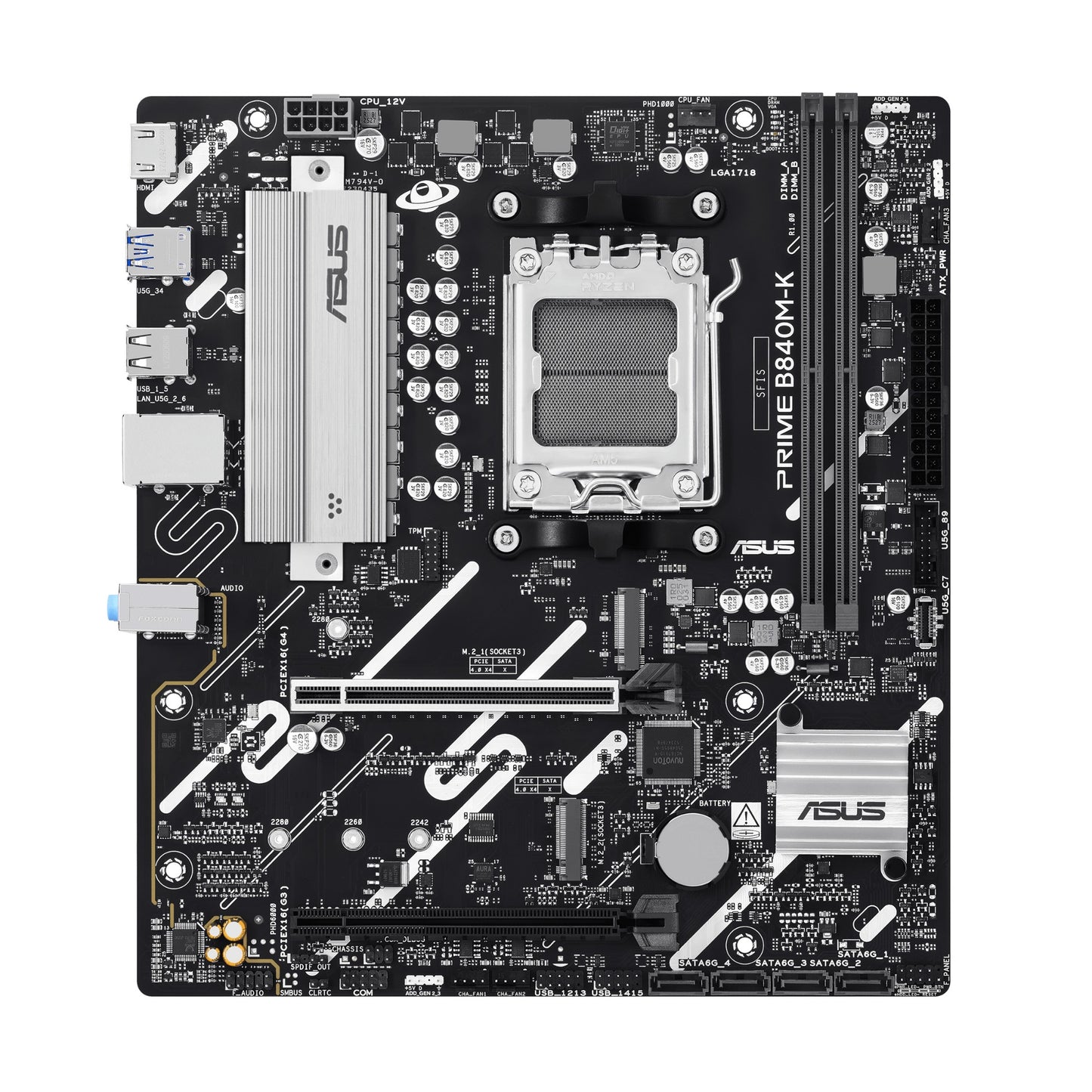 ASUS PRIME B840M-K AMD B840 Socket AM5 micro ATX Motherboard
