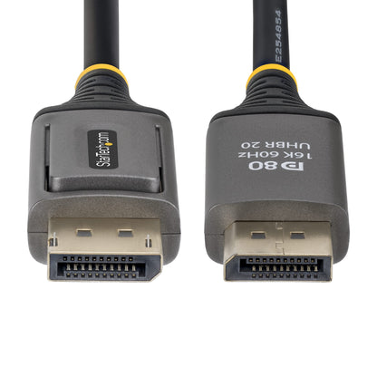 StarTech.com 2m DisplayPort 2.1 Cable, VESA Certified DP80 DisplayPort Cable