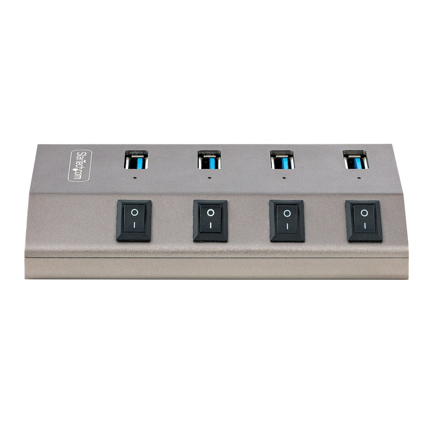 StarTech.com 4 Port Self-Powered USB C Hub with Individual On/Off Switches, USB 3.0