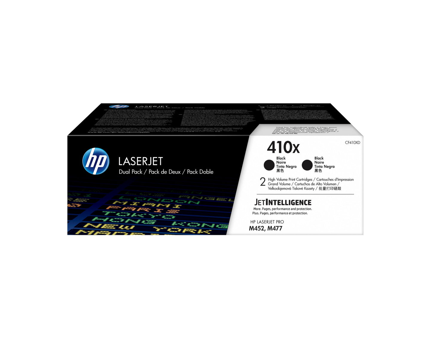 HP CF410XD/410X Black Toner Cartridge (6.5K pages, HP Pro M 452)