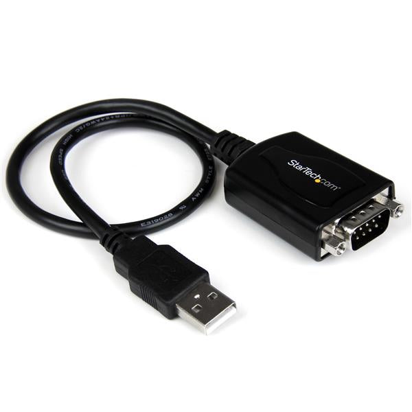 StarTech.com 1ft (30cm) 1-Port Professional USB to Serial Adapter Cable with COM