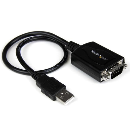 StarTech.com 1ft (30cm) 1-Port Professional USB to Serial Adapter Cable with COM