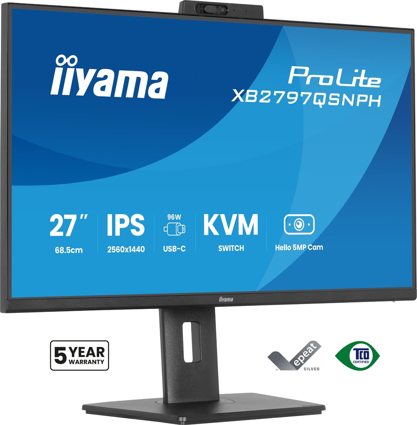 iiyama ProLite XB2797QSNPH-B1 27IN IPS 27" QHD IPS Monitor