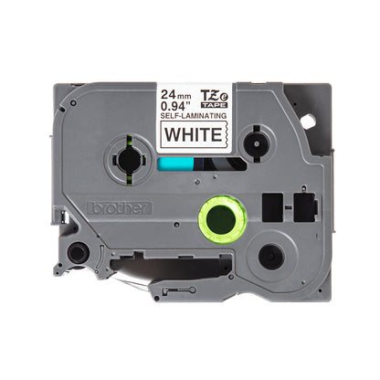 Brother TZE-SL251 DirectLabel black on white self-laminating 24mm x 8m for Brother Labels