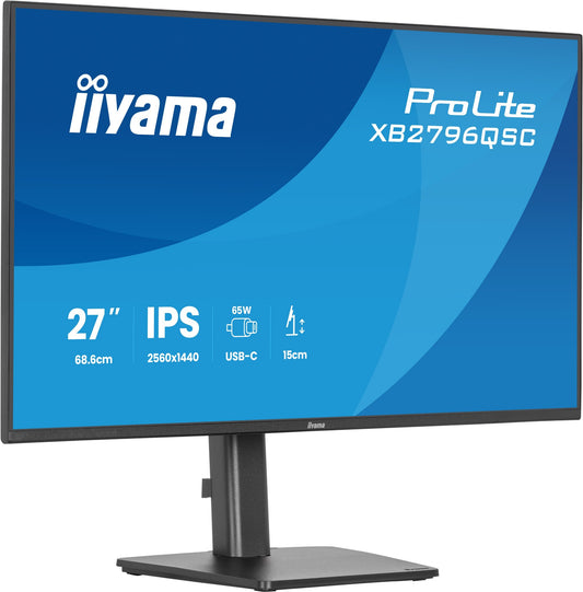 iiyama ProLite XB2796QSC-B1 27" QHD IPS Monitor