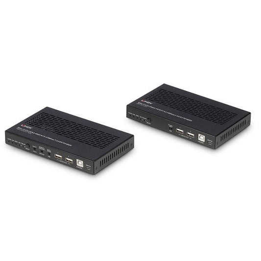 Lindy 100m Cat.6A HDMI 4K60, Audio, IR and RS-232 HDBaseT 3.0 KVM Extender KVM Switch