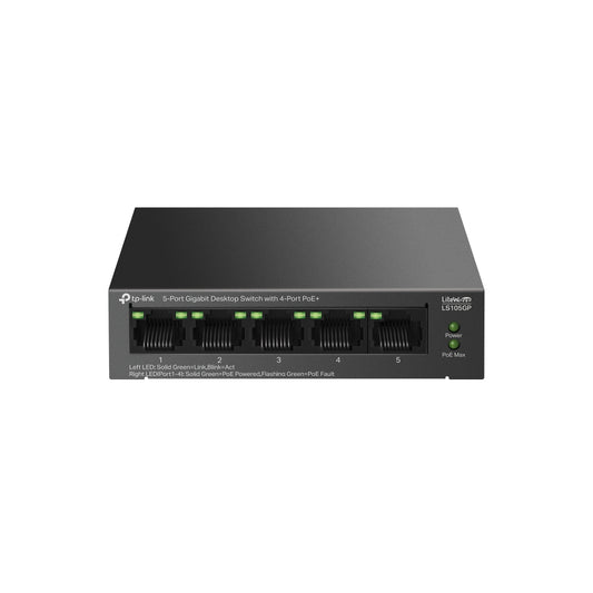TP-LINK LiteWave 5-Port Gigabit Desktop Switch with 4-Port PoE+