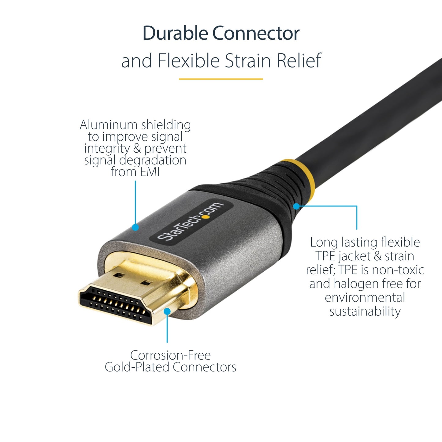 StarTech.com 16.4ft (5m) HDMI 2.1 Cable 8K - Certified Ultra High Speed HDMI Cable