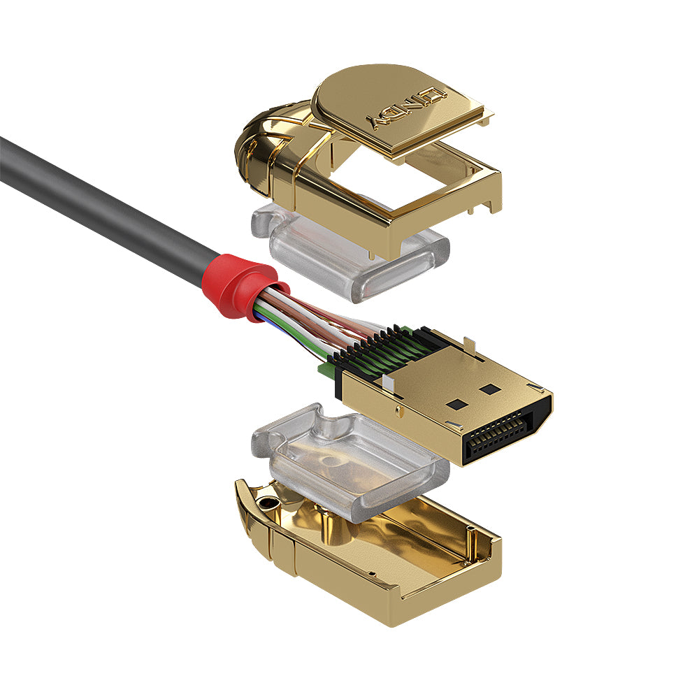 Lindy 5m DisplayPort 1.2 Cable, Gold Line