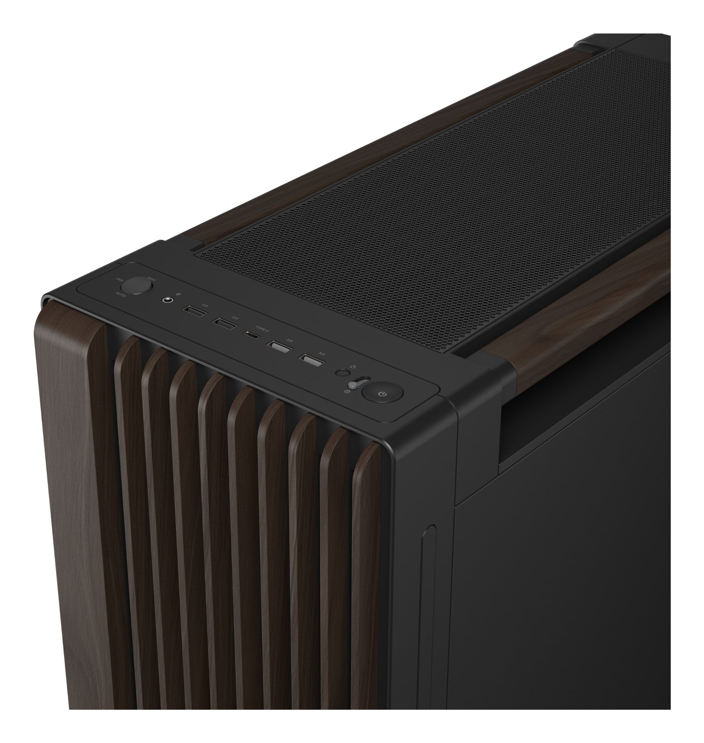 ASUS ProArt PA602 Wood Edition Modern Black - Metal Panel Midi Tower Black, Wood PC Case