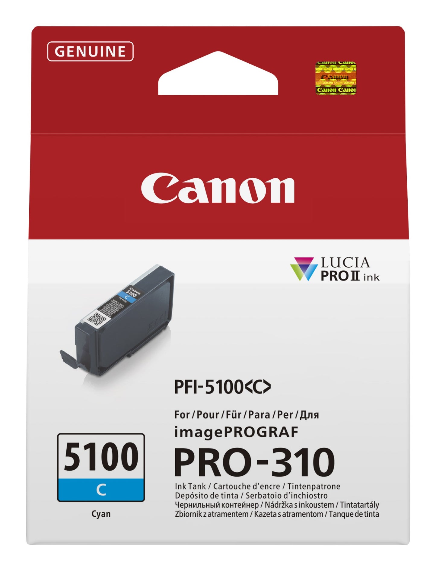 Canon 6953C001/PFI-5100C Cyan Ink Cartridge (Canon IPF PRO-310)