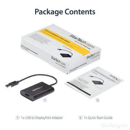 StarTech.com USB 3.0 to DisplayPort Adapter, USB DP Monitor Converter for Windows Hub