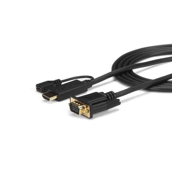 StarTech.com 6ft (1.8m) HDMI to VGA Active Converter Cable - HDMI to VGA Adapter