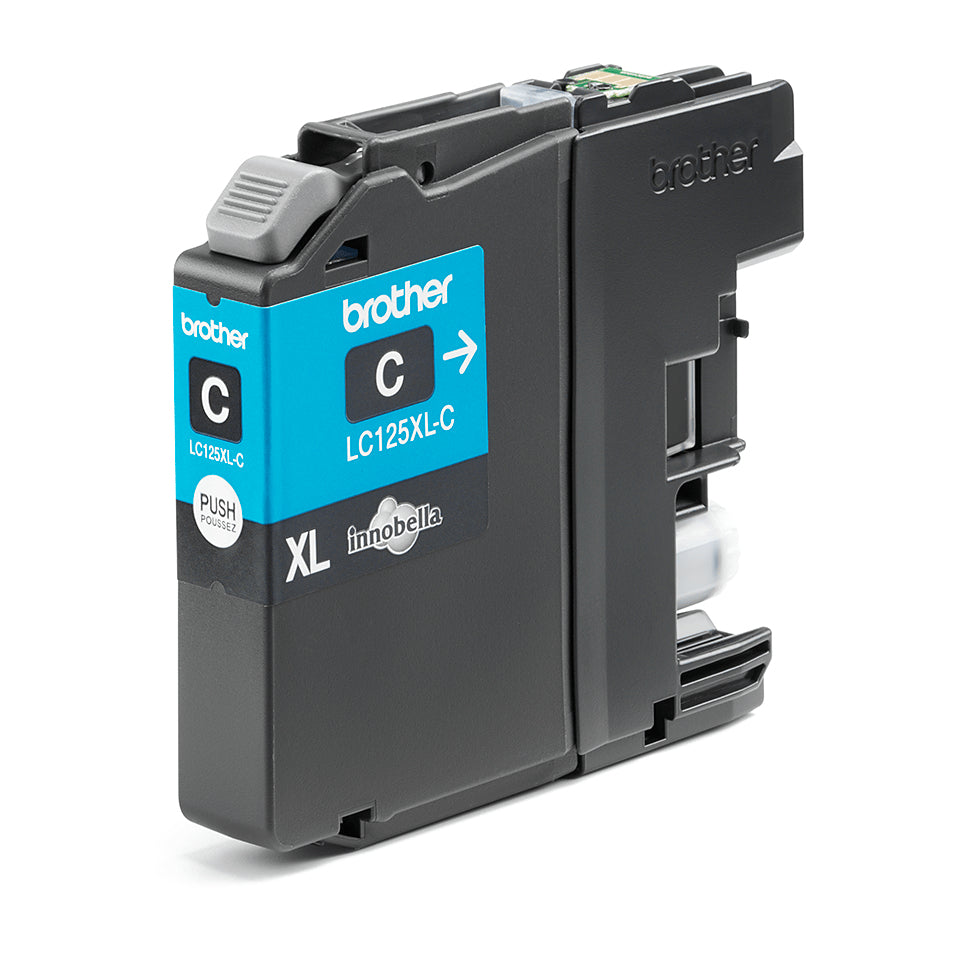 Brother LC-125XLC Cyan Ink Cartridge (1.2K pages)