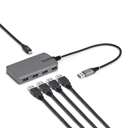 StarTech.com 4-Port USB-A Hub, 5Gbps, Bus Powered, USB-A to 4x USB-A Hub with USB-C