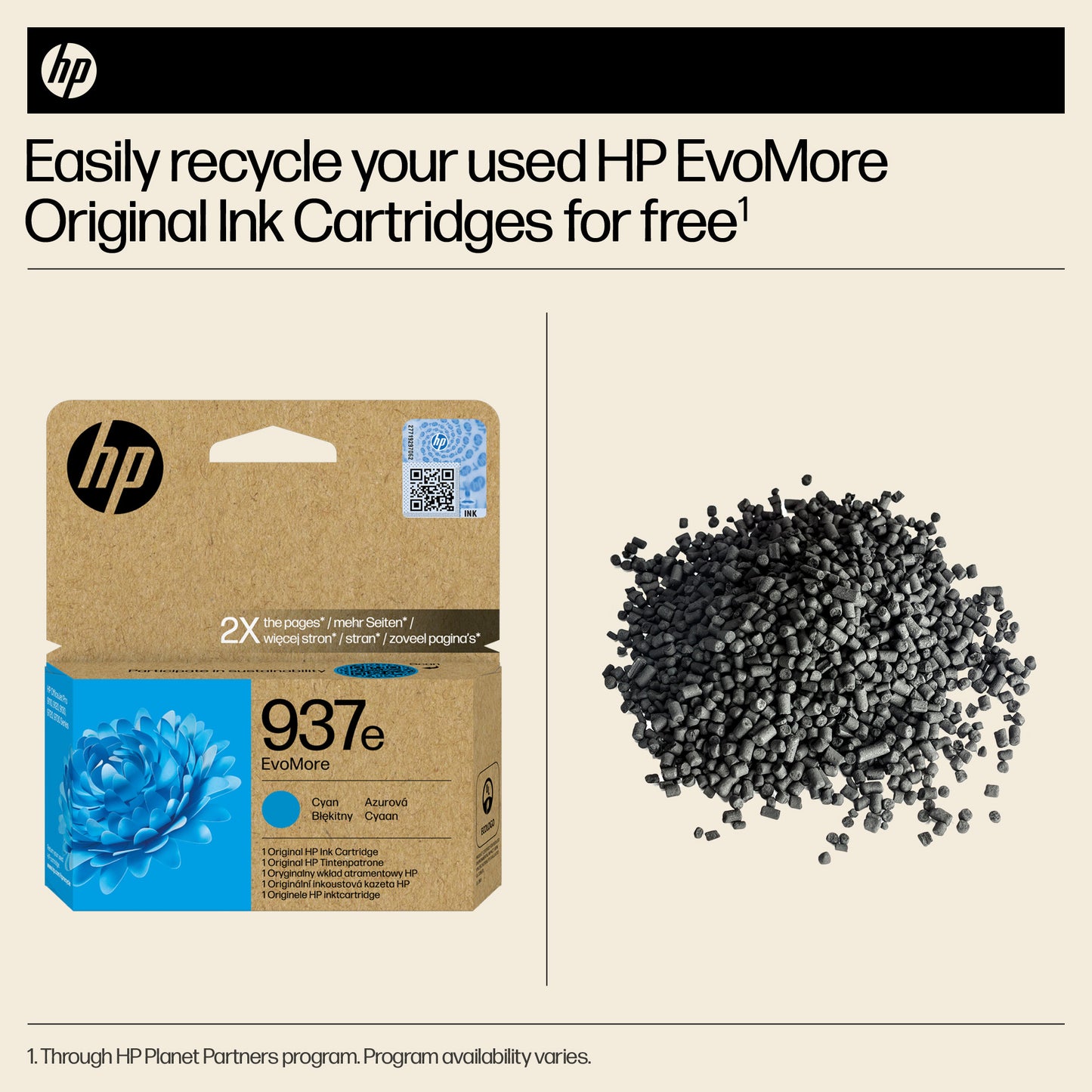 HP 4S6W6NE/937E Cyan Ink Cartridge (1.65K pages)