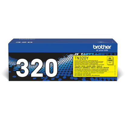 Brother TN-320Y Yellow Toner Cartridge (1.5K pages)