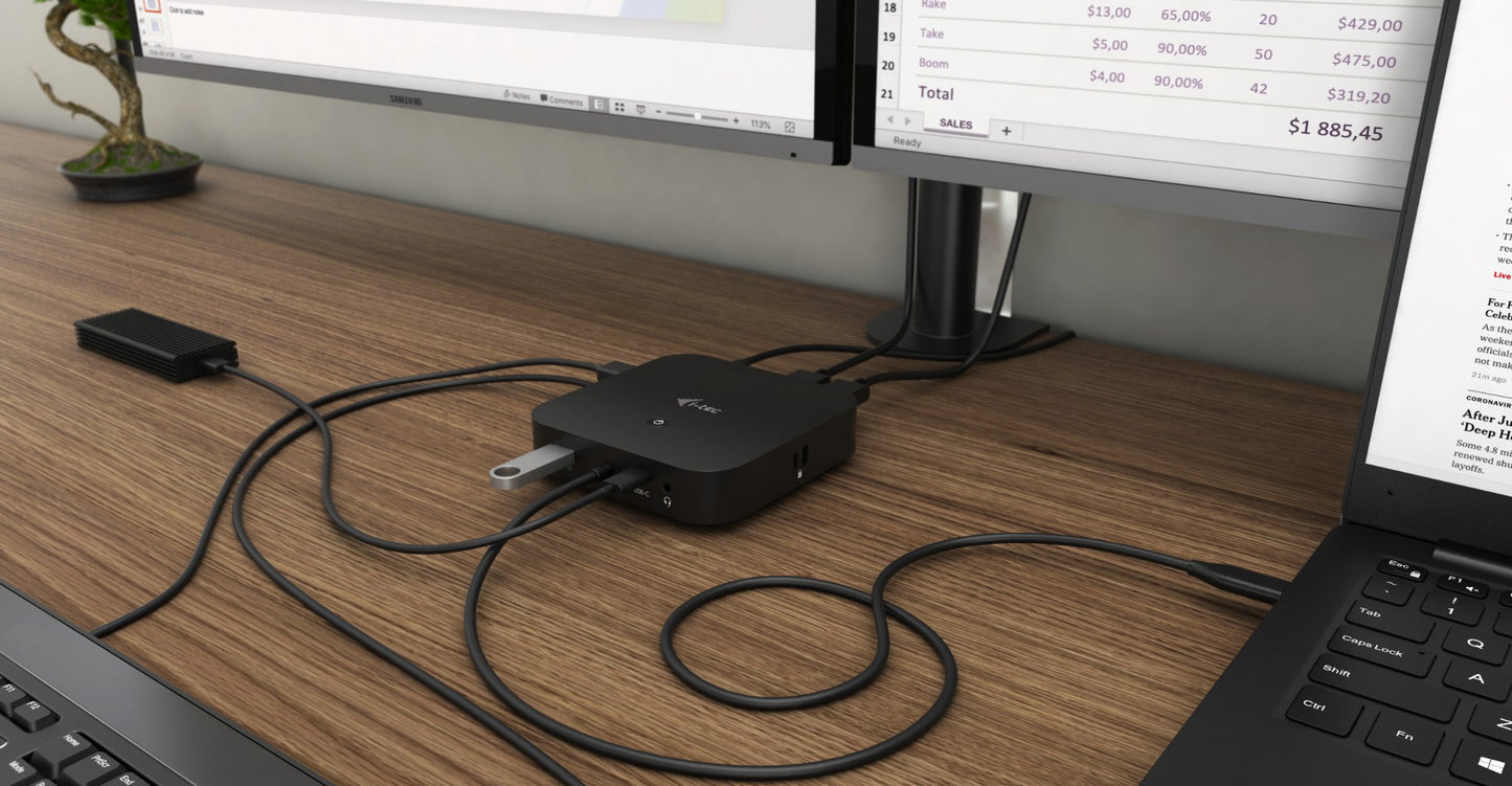 i-tec Display Power Delivery USB-C Docking Station 100W (PDOCKPD)