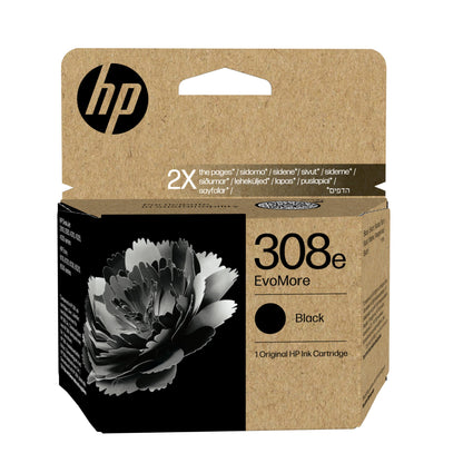 HP 7FP22UE/308E Black Ink Cartridge (320 pages, HP Envy 6100)