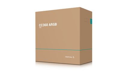 DeepCool CC360 ARGB Mini Tower Black PC Case
