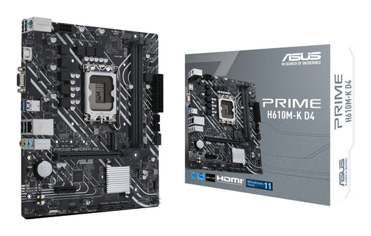 ASUS PRIME H610M-K D4 Intel H610 LGA 1700 micro ATX Motherboard