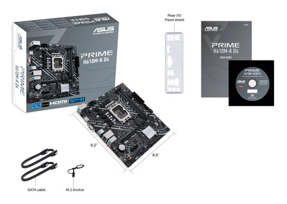 ASUS PRIME H610M-K D4 Intel H610 LGA 1700 micro ATX Motherboard