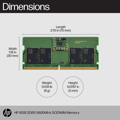 HP 8GB DDR5 5600MT/s SO-DIMM Laptop RAM