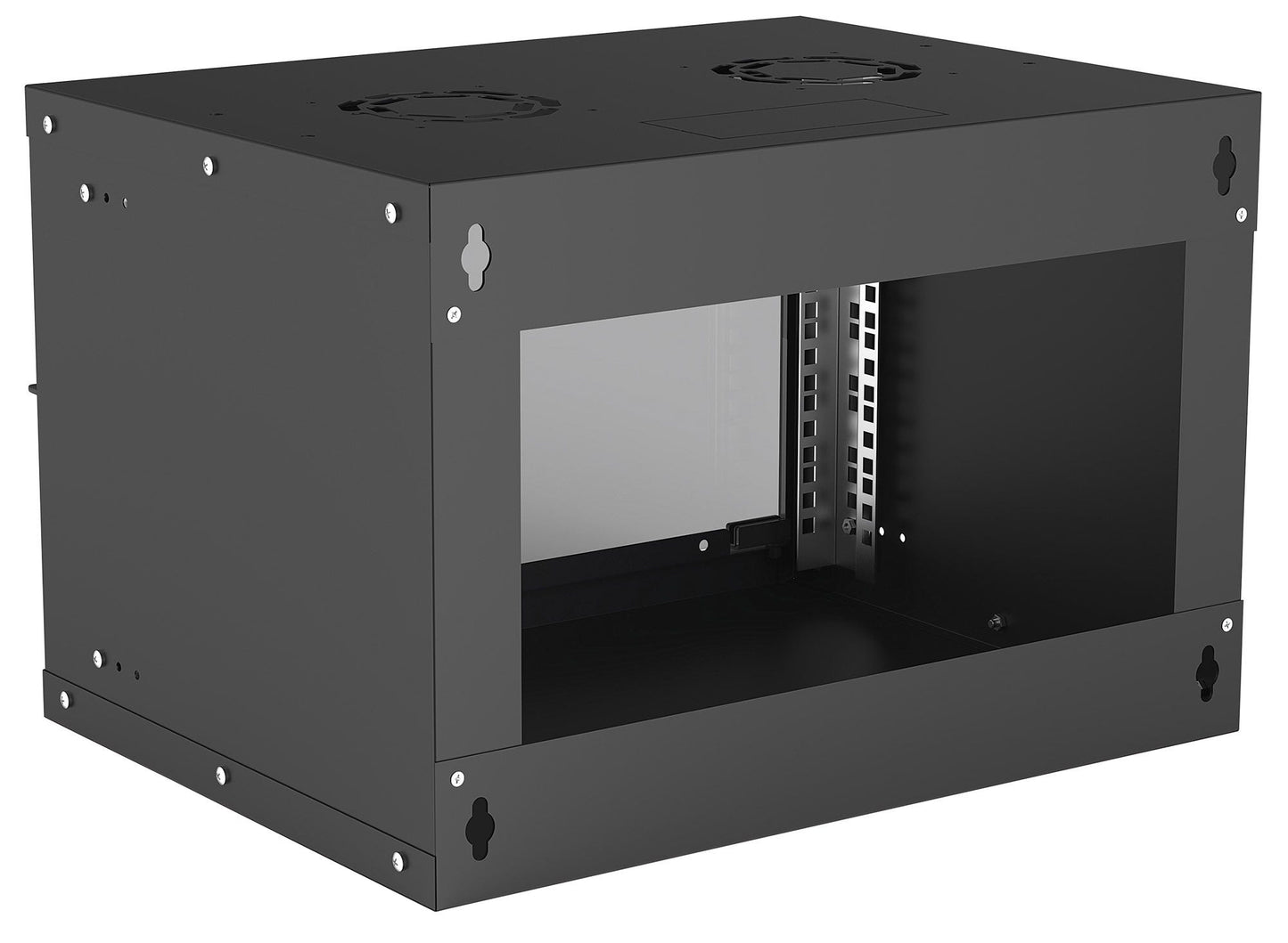 Intellinet 19" Network Cabinet - Wall Mount (Basic), 6U, 400mm Deep, Black Rack