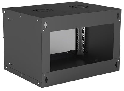Intellinet 19" Network Cabinet - Wall Mount (Basic), 6U, 400mm Deep, Black Rack