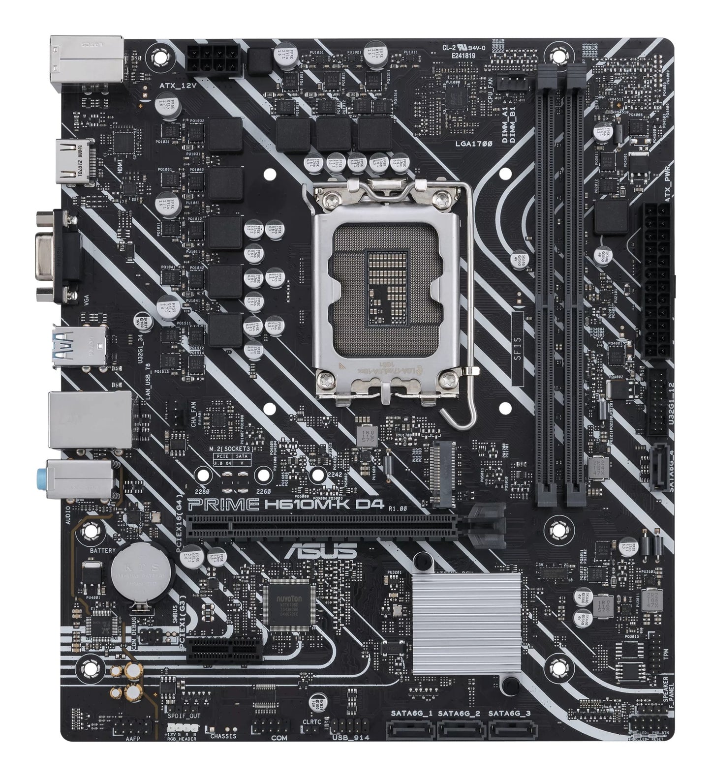 ASUS PRIME H610M-K D4 Intel H610 LGA 1700 micro ATX Motherboard