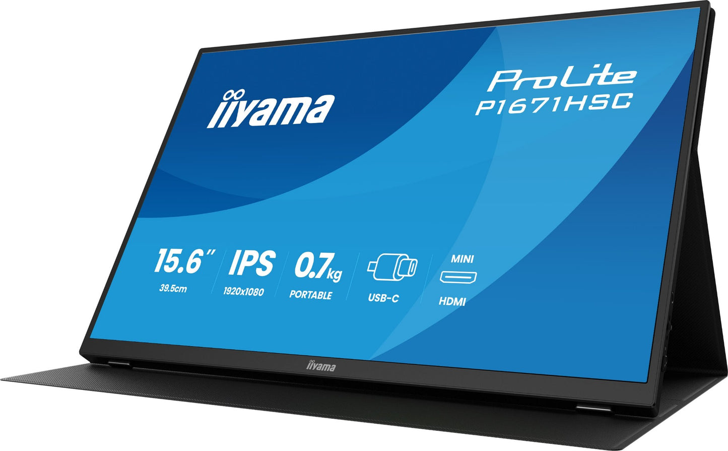 iiyama ProLite P1671HSC-B1 15.6" Full HD IPS Monitor