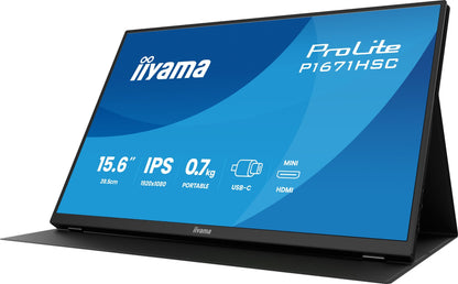 iiyama ProLite P1671HSC-B1 15.6" Full HD IPS Monitor