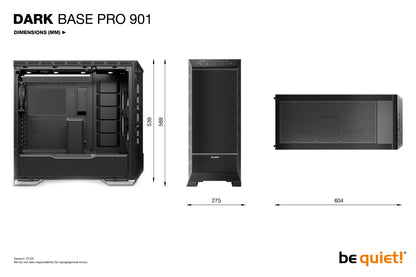 be quiet! DARK BASE PRO 901 | Black Full Tower PC Case