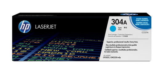 HP CC531A/304A Cyan Toner Cartridge (2.8K pages, HP CLJ CP 2025)