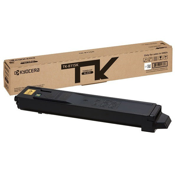 KYOCERA 1T02P30NL0/TK-8115K Black Toner Cartridge (12K pages, Kyocera M 8124)