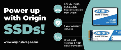 Origin Storage OTLC2563DNVMEM.2/80 256GB M.2 NVMe PCIe Gen3 SSD
