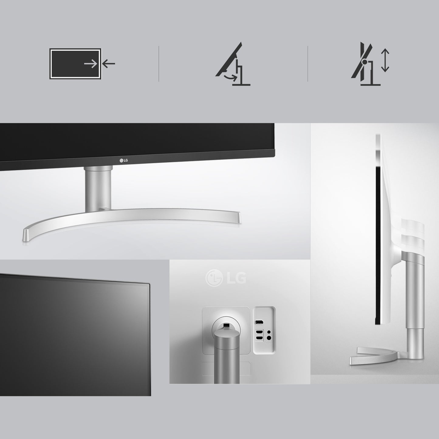 LG 32UN650K-W 32" 4K UHD IPS Monitor