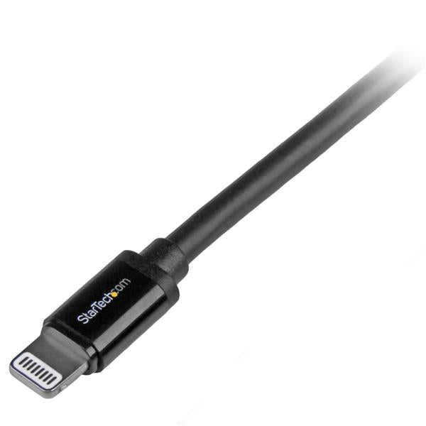 StarTech.com 2 m (6 ft.) USB to Lightning Cable - Long iPhone / iPad / iPod Charger (Black)