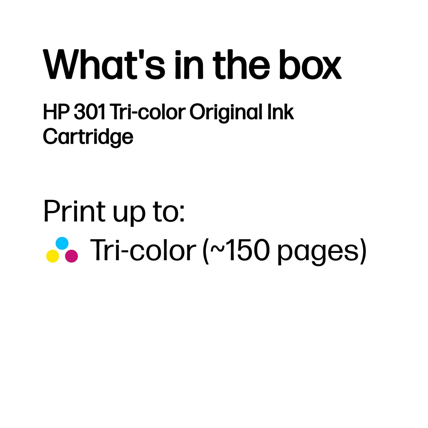 HP CH562EE/301 Color Ink Cartridge (150 pages)
