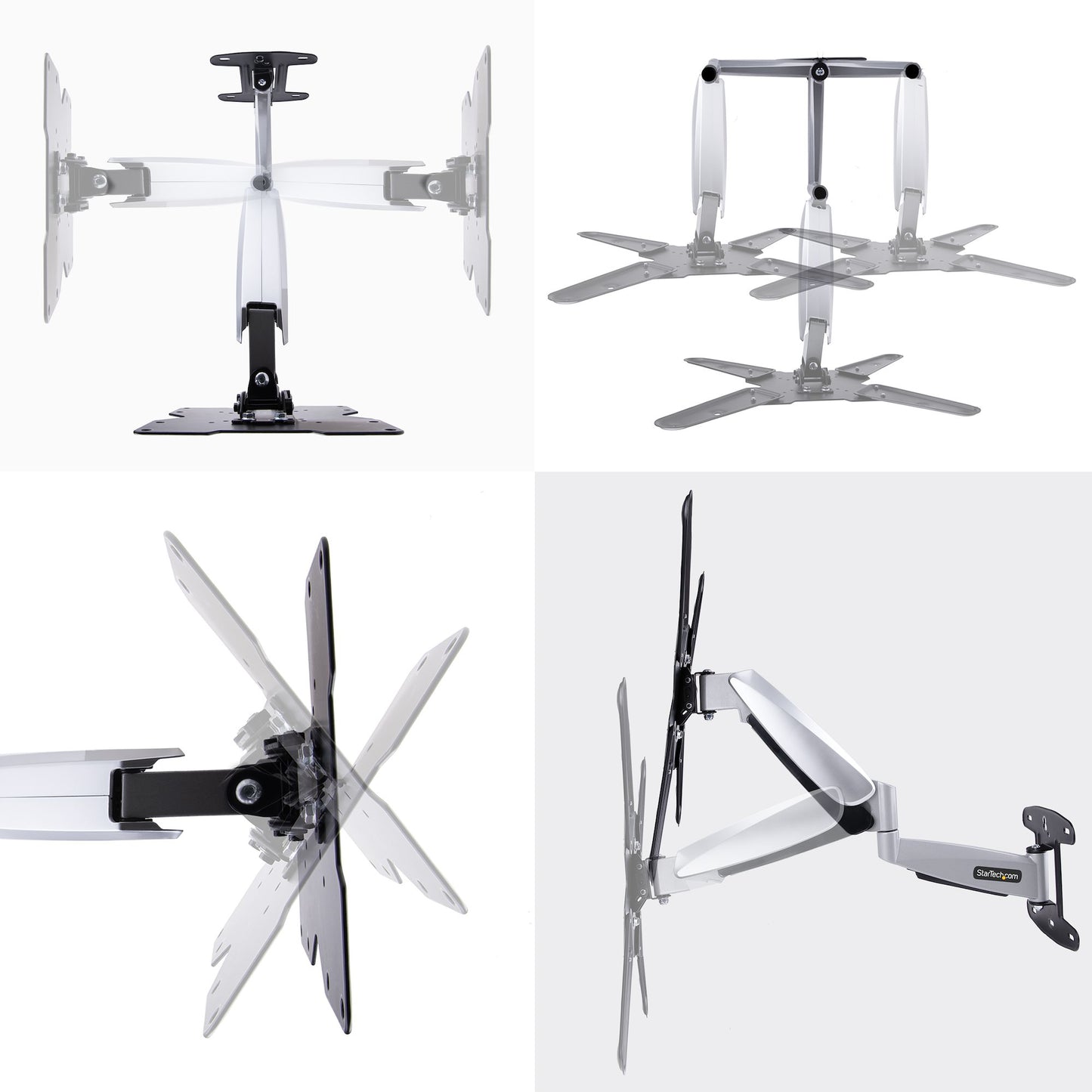 StarTech.com VESA TV Wall Mount, Adjustable Full Motion Mount For 23"-55" Displays