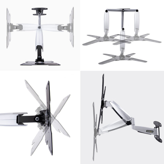 StarTech.com VESA TV Wall Mount, Adjustable Full Motion Mount For 23"-55" Displays