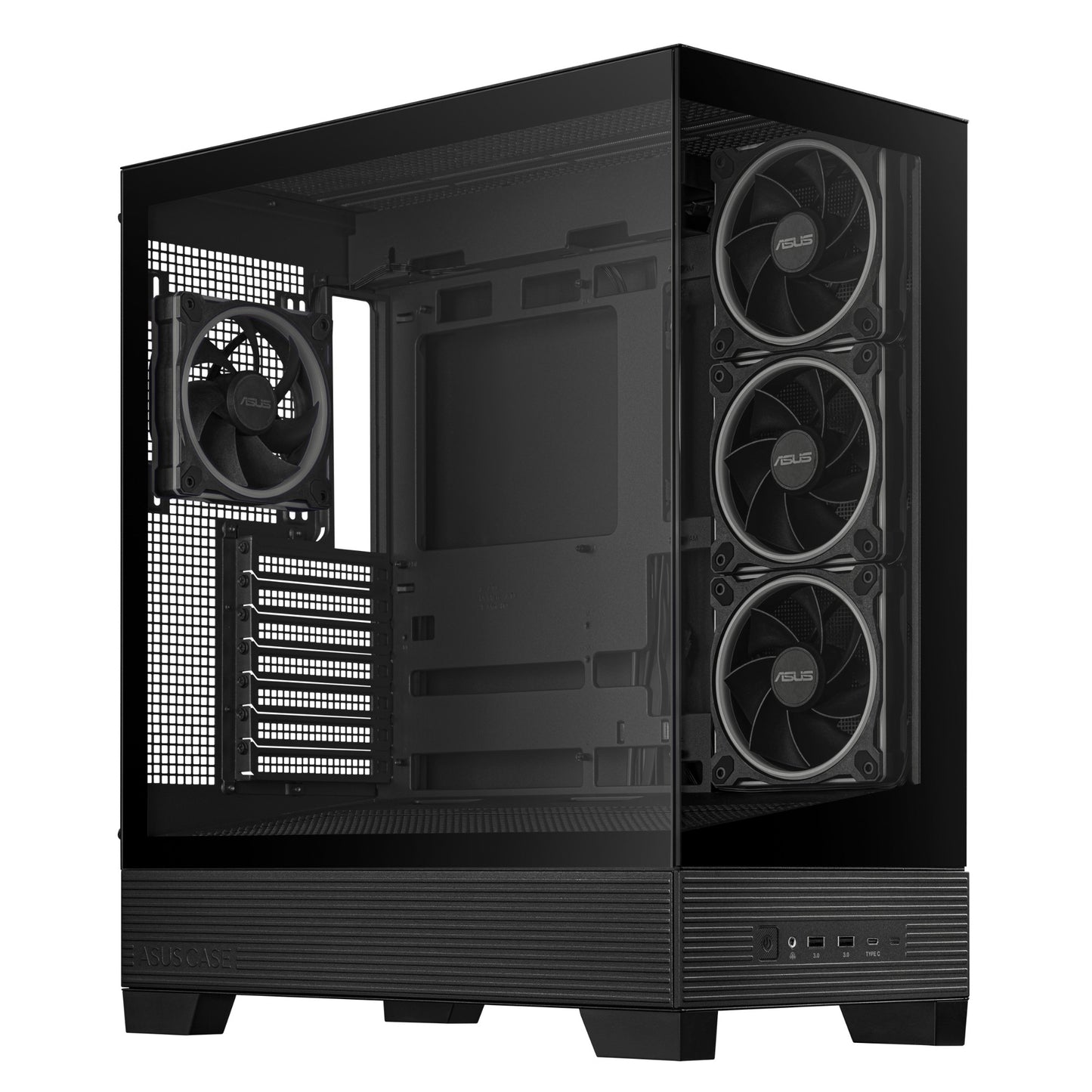 ASUS A31 Plus TG ARGB BLACK Midi Tower PC Case
