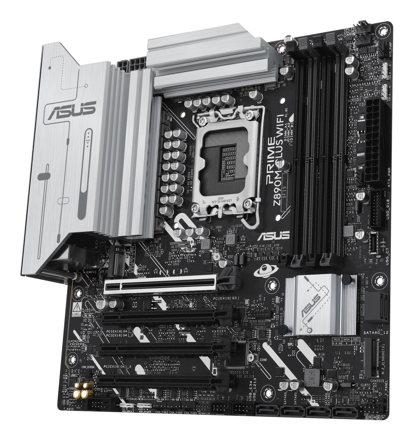 ASUS PRIME Z890M-PLUS WIFI Intel Z890 LGA 1851 (Socket V1) micro ATX Motherboard