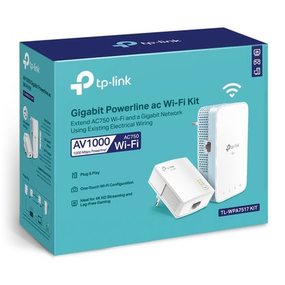 TP-LINK AV1000 Gigabit Powerline ac Wi-Fi Kit Network Adapter